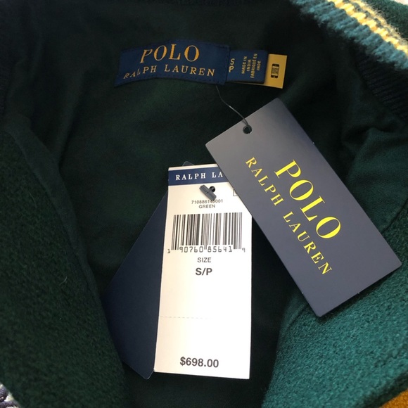 NWT Polo Ralph Lauren Leather Wool Letterman Tiger Logo Varsity Jacket Size S - Picture 14 of 16